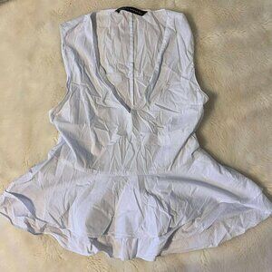 Zara Babydoll V cut tank top